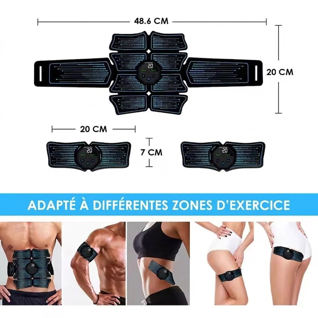 CoreZapix - Ceinture Abdominale Electrostimulation