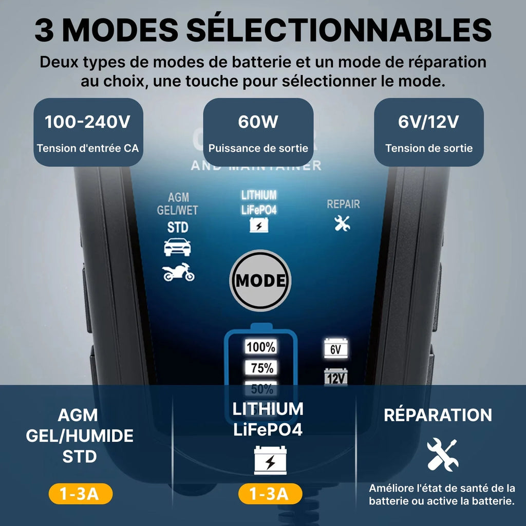 BattRevive - Chargeur Batterie Intelligent