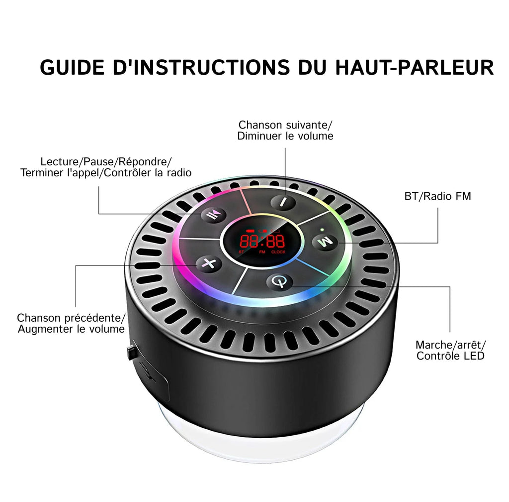 AquaTune - Enceinte Douche Bluetooth