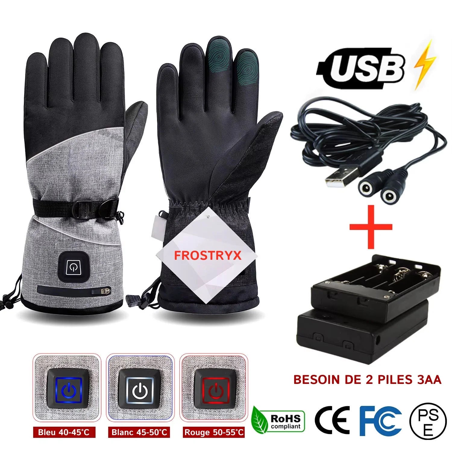 HeatRider - Gants Chauffants Moto
