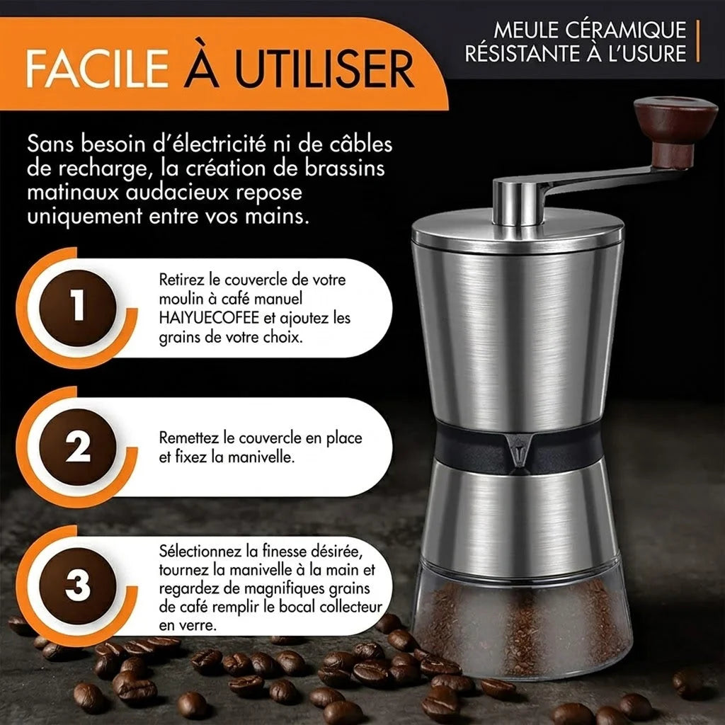 GrindAroma - Moulin A Cafe Manuel