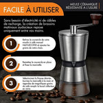 GrindAroma - Moulin A Cafe Manuel