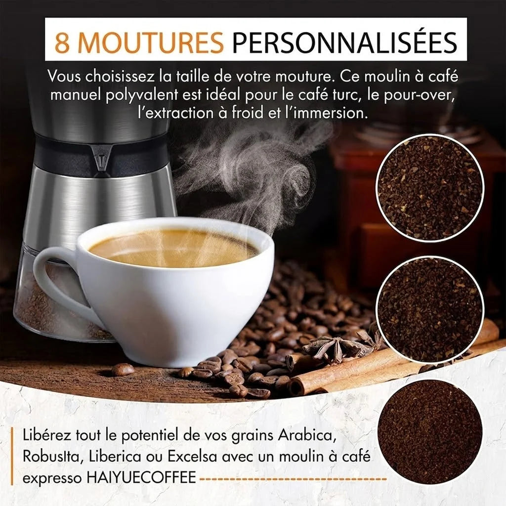 GrindAroma - Moulin A Cafe Manuel