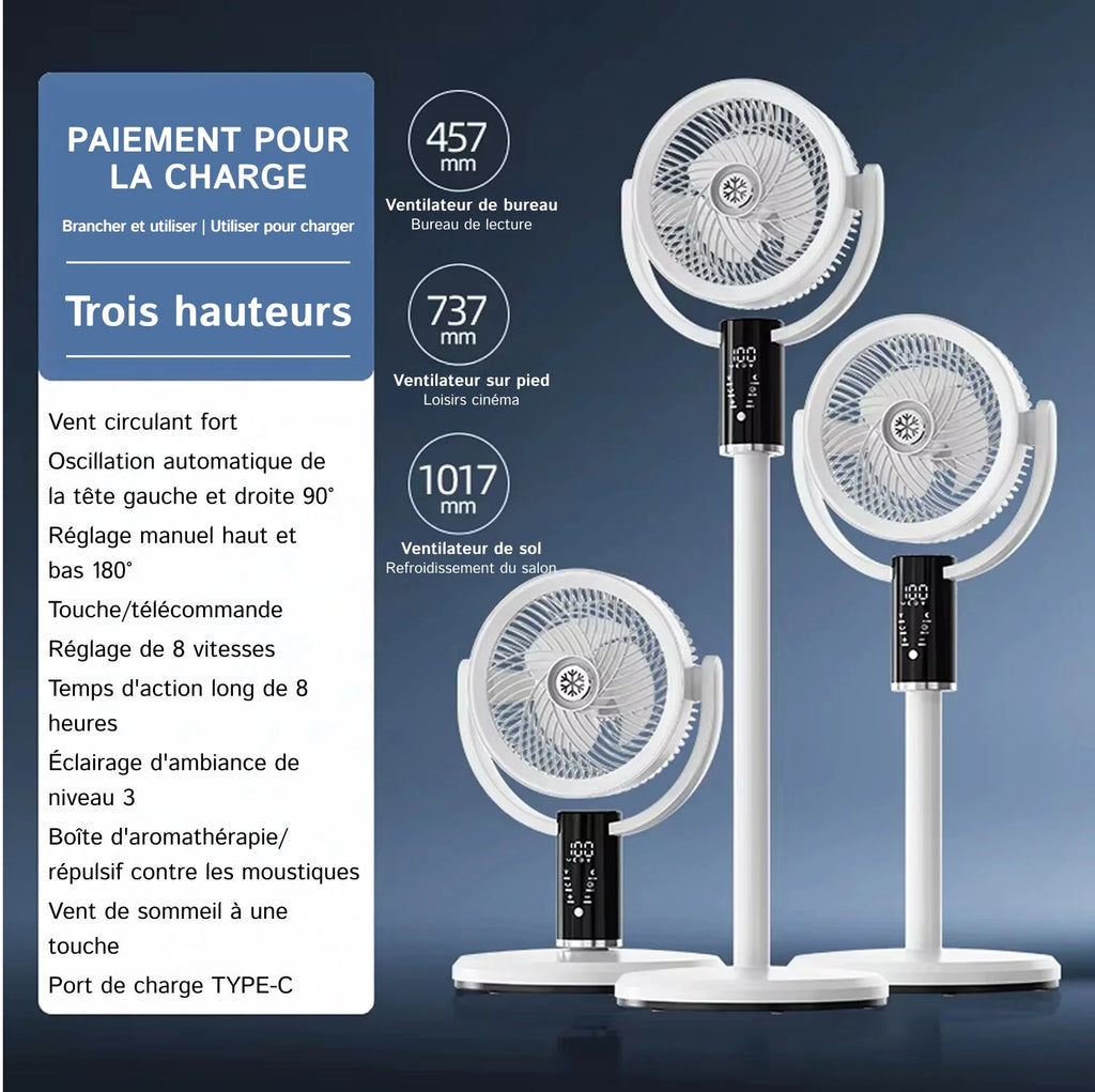AirOscia - Ventilateur Portable