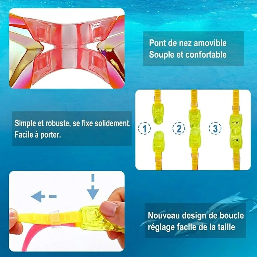 KidClear - Lunettes De Natation Enfant