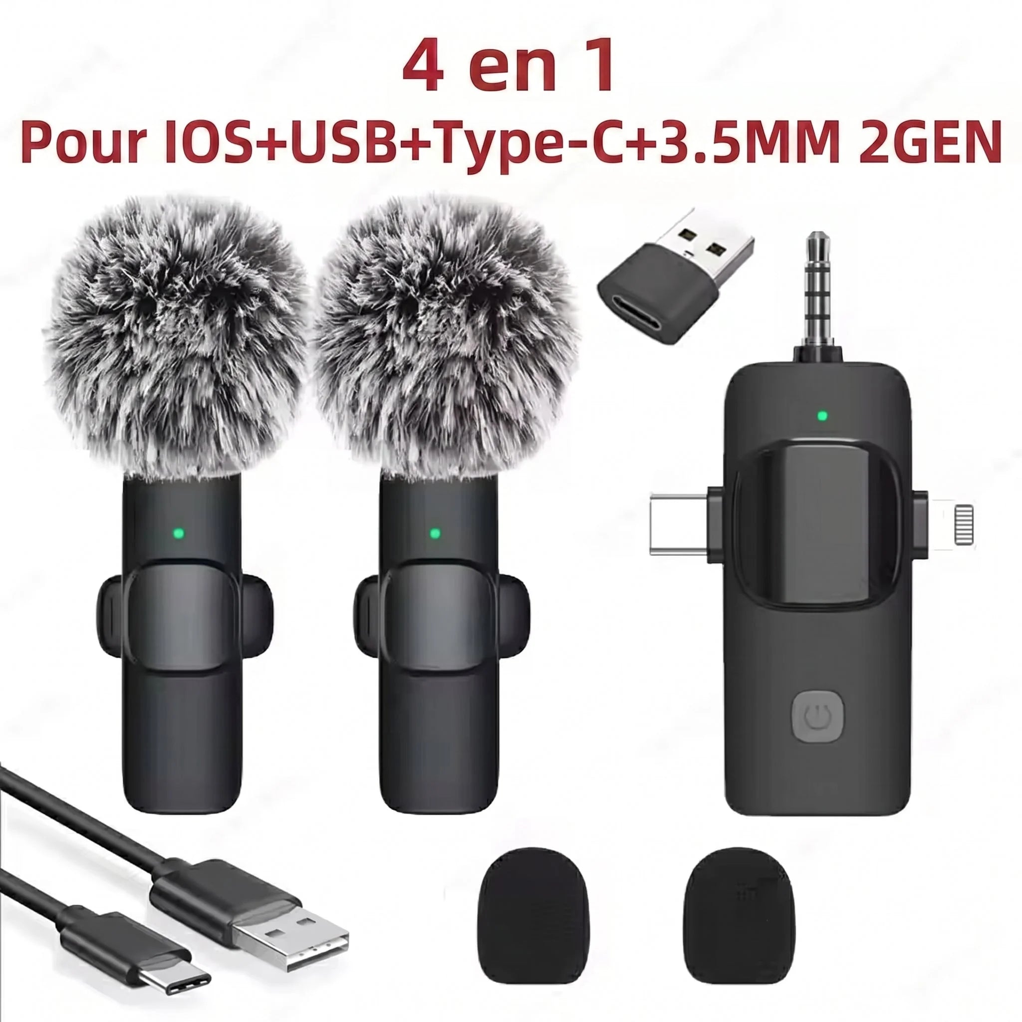 ClipVoxi - Microphone Cravate Sans Fil