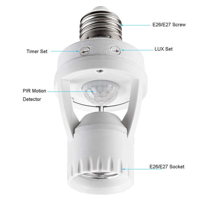 Motion Sensor Light Socket Adapter