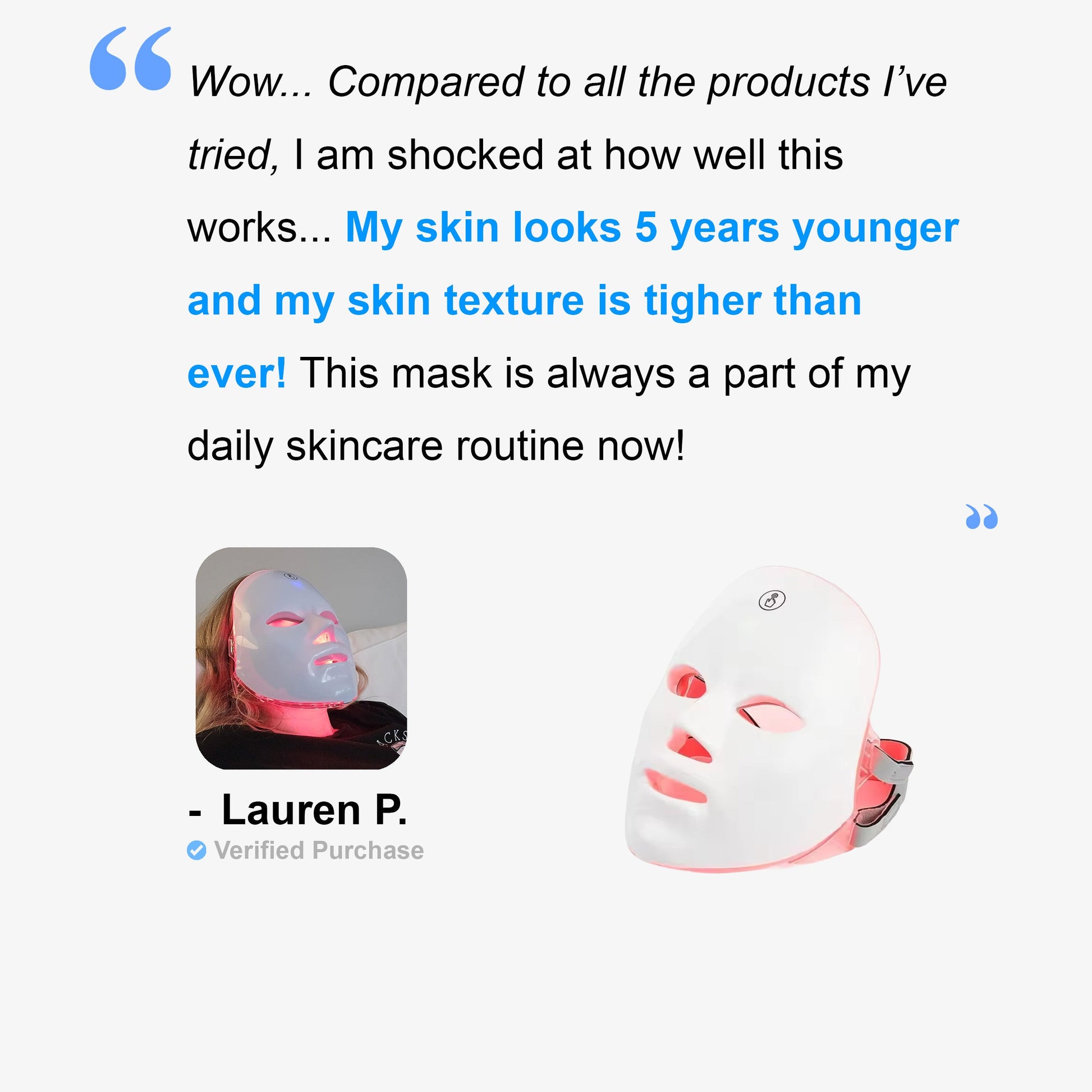 Anti-Aging Red Light Mask
