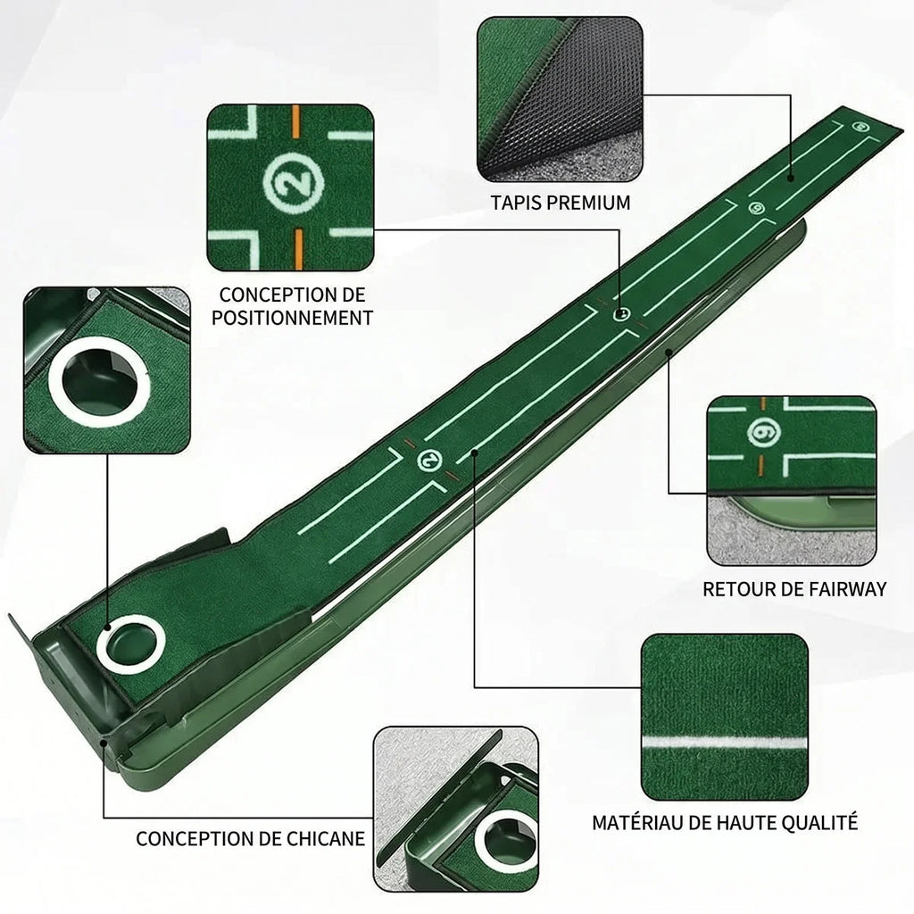 PuttGravi - Tapis Practice Golf