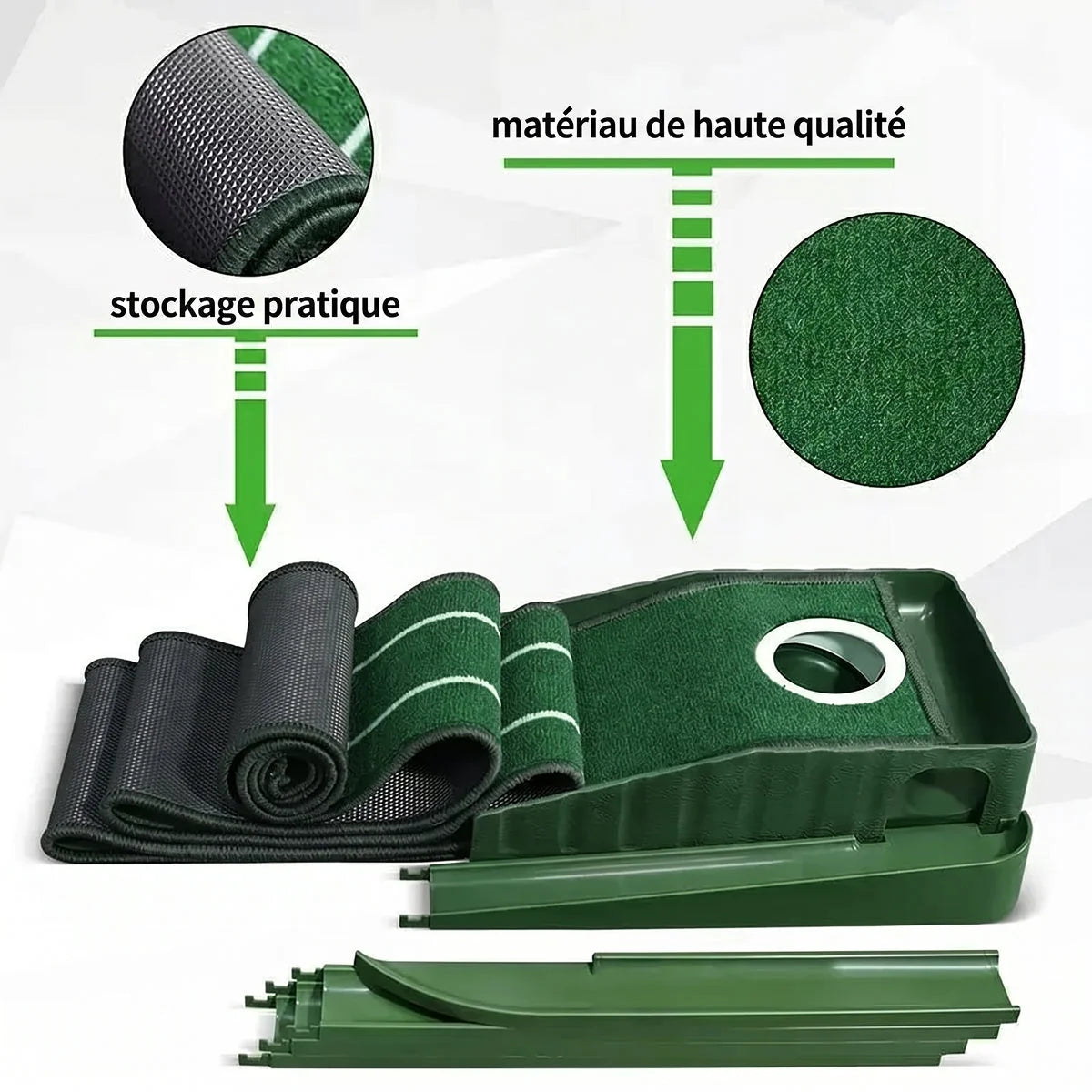 PuttGravi - Tapis Practice Golf