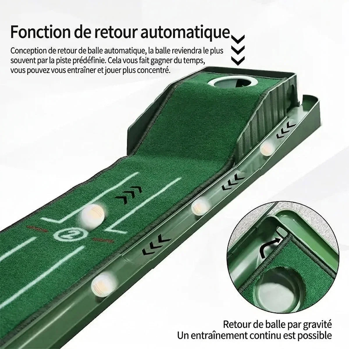 PuttGravi - Tapis Practice Golf