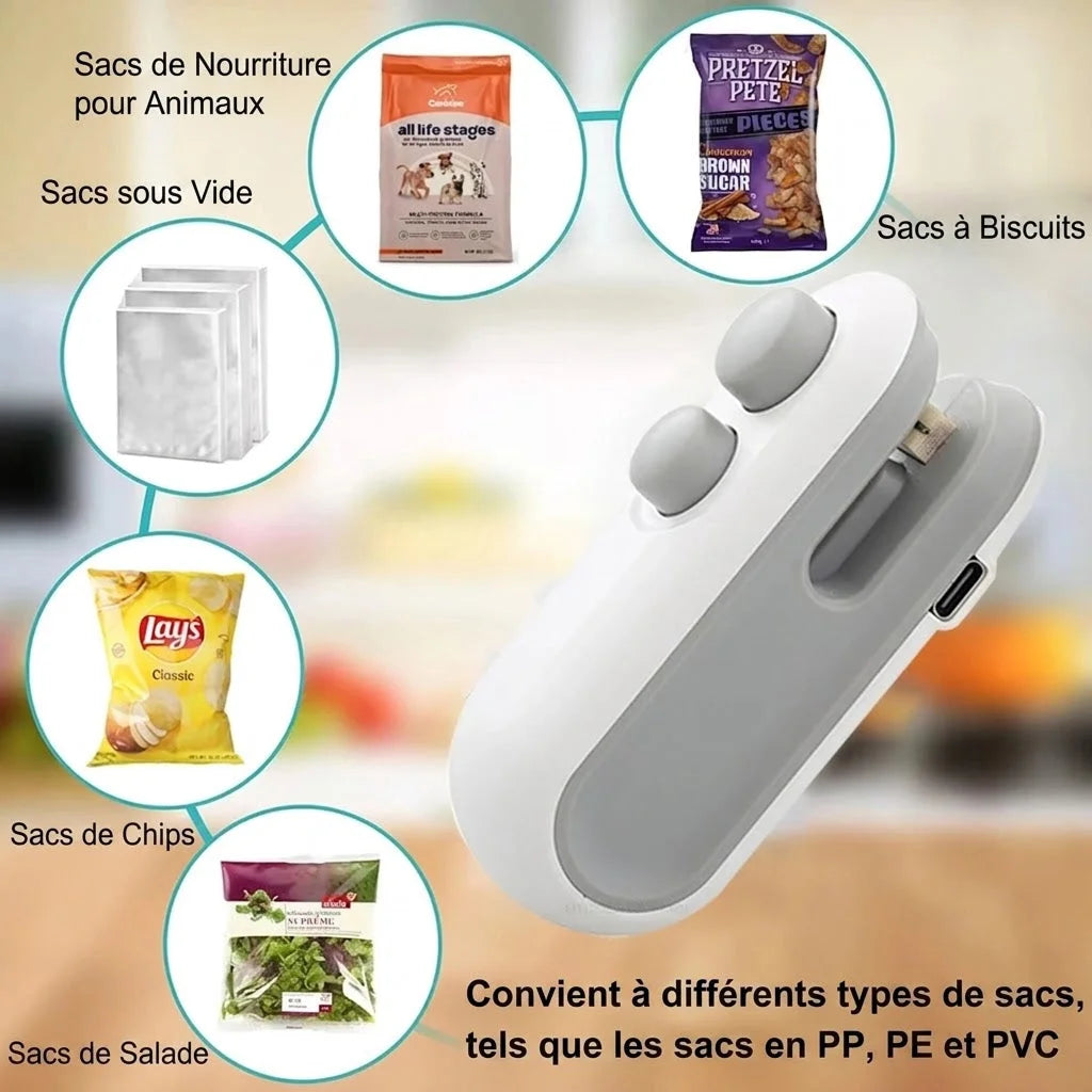 SealSnap - Scelleur Alimentaire Portable