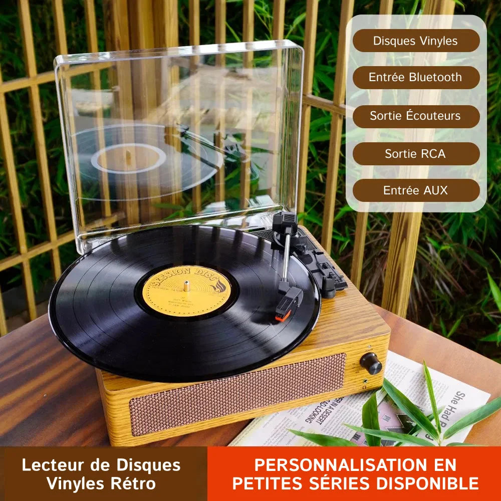 VinySpin - Tourne Disque Bluetooth