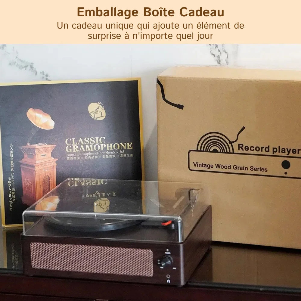 VinySpin - Tourne Disque Bluetooth