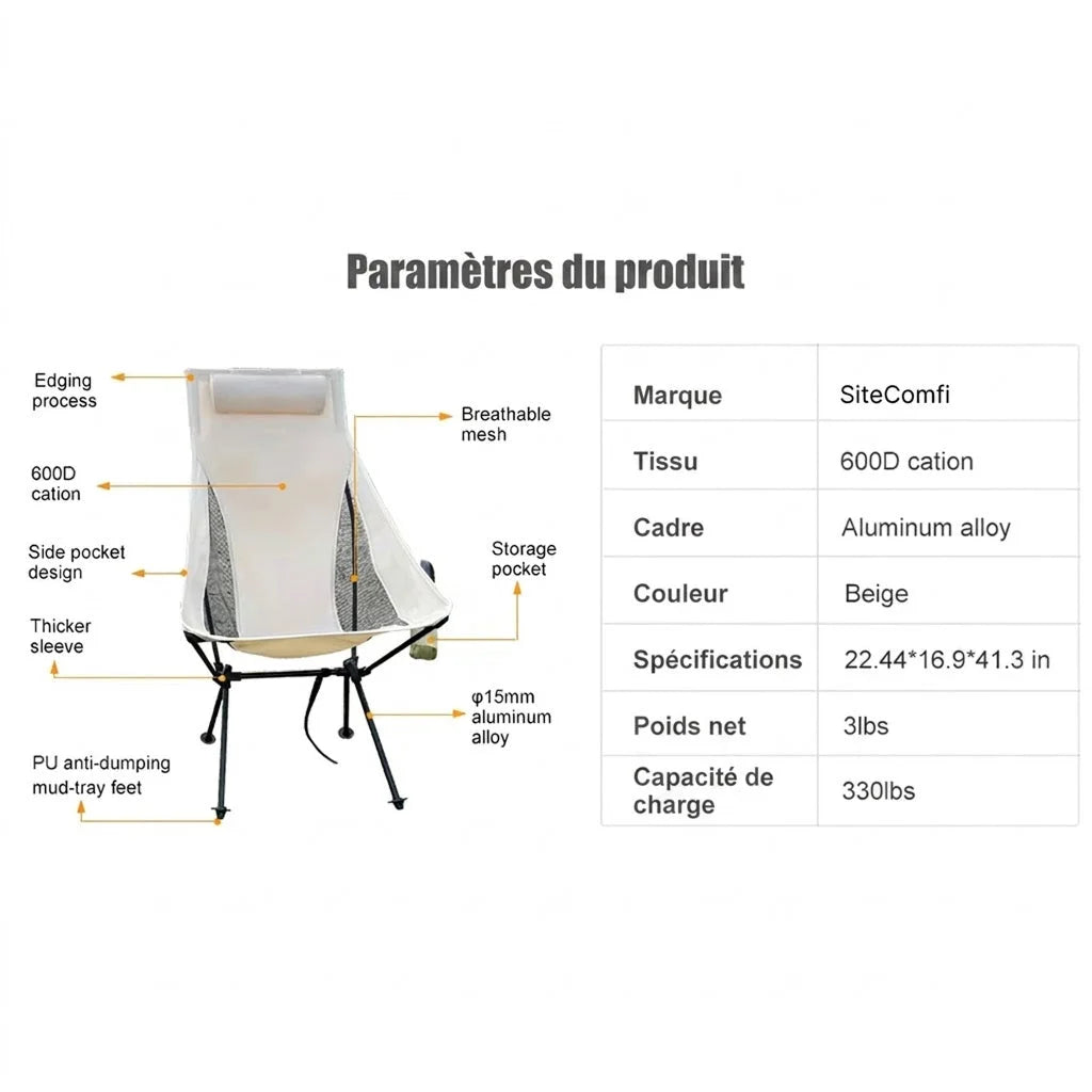 CampEase - Chaise De Camping