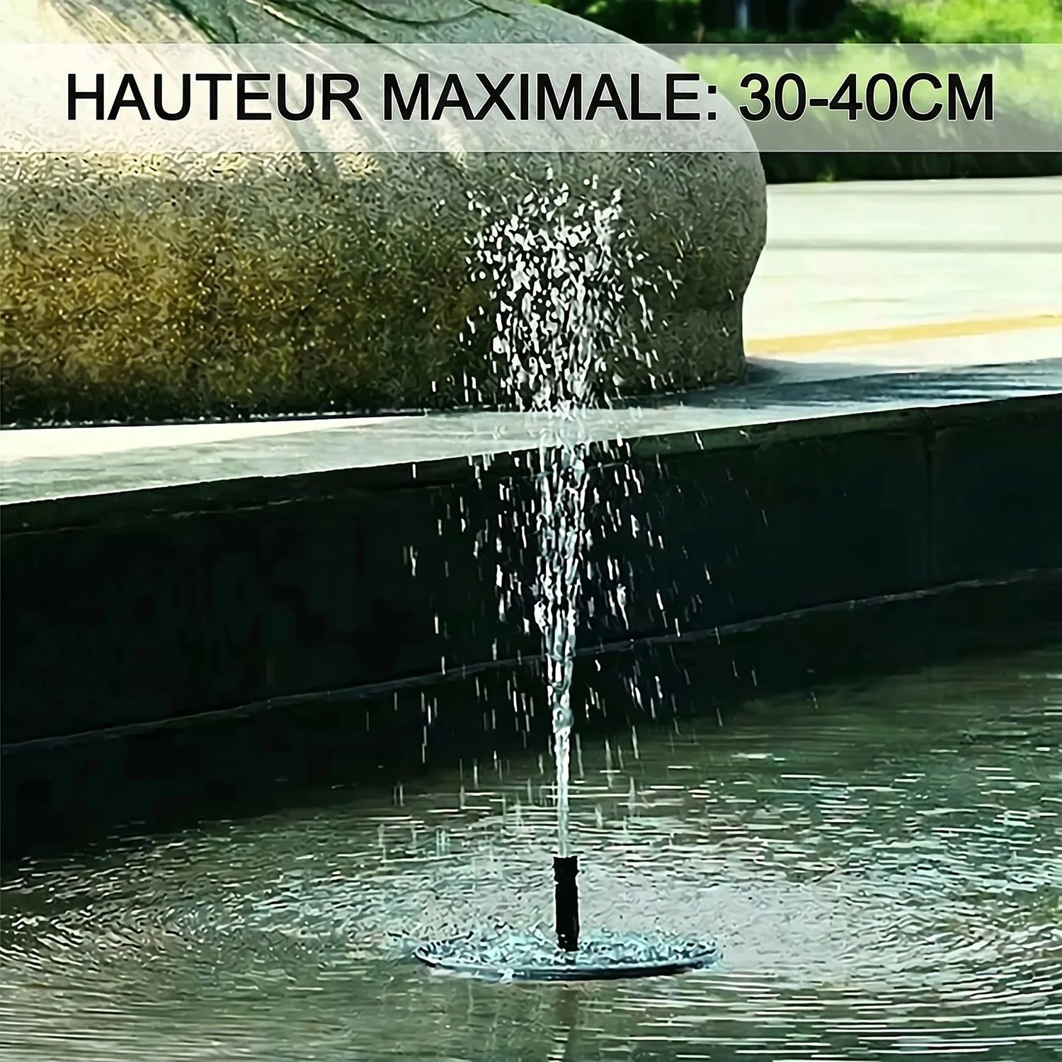FloatSun - Fontaine Solaire Jardin
