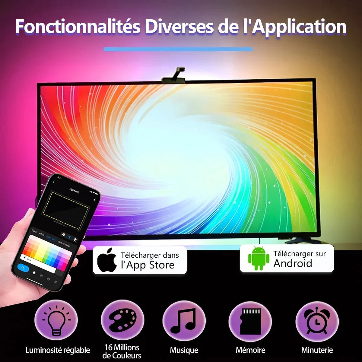 AmbiSleep - Ruban Led Tv