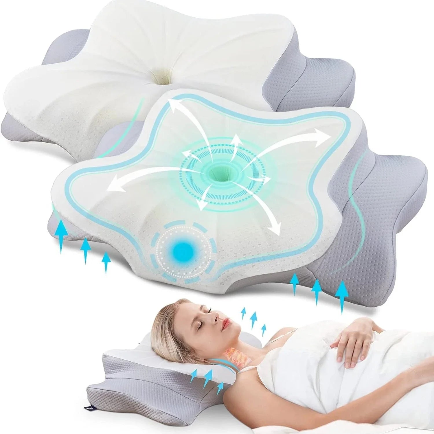 CerviLuxe - Oreiller Cervical Ergonomique