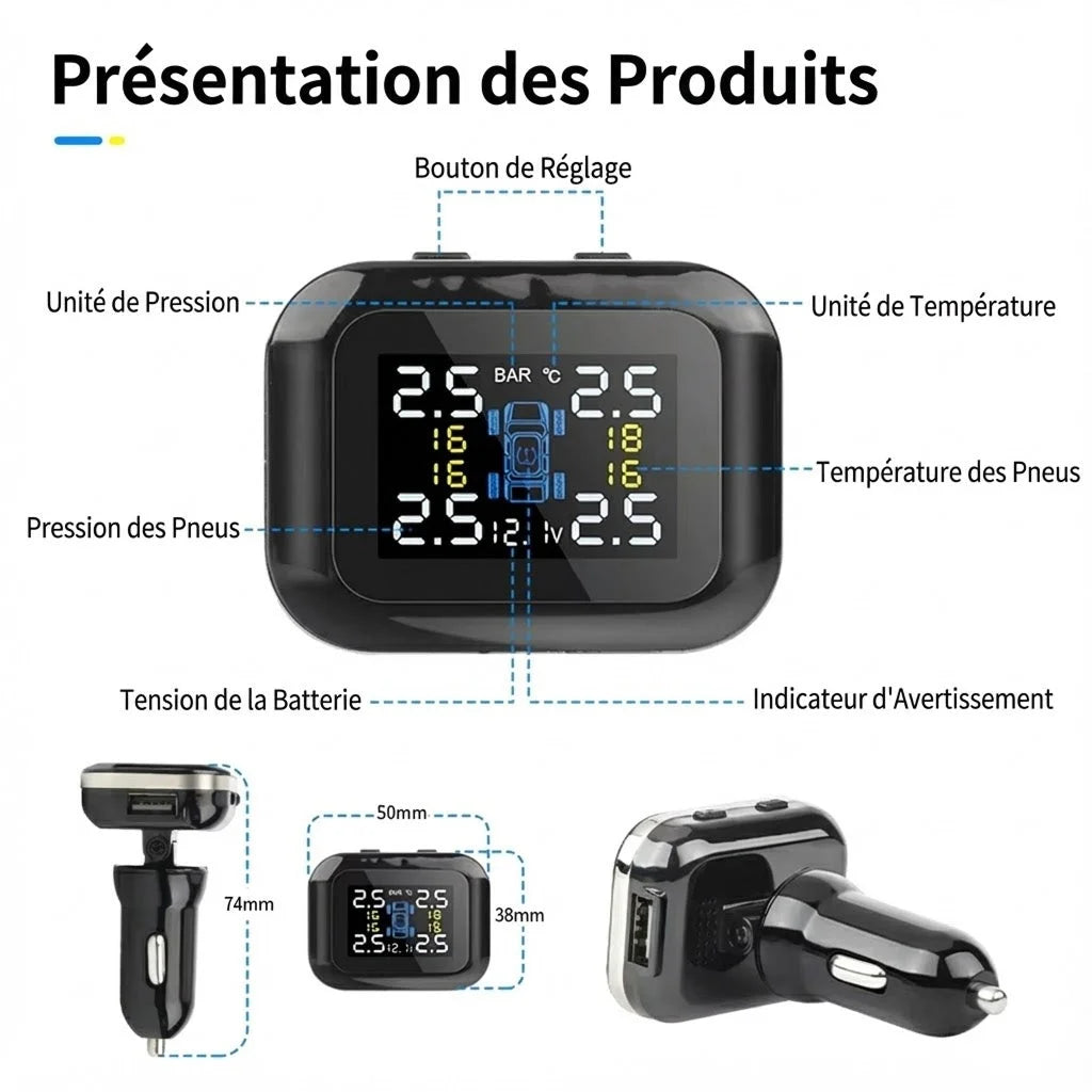 PneuGuard - Capteur Pression Pneus