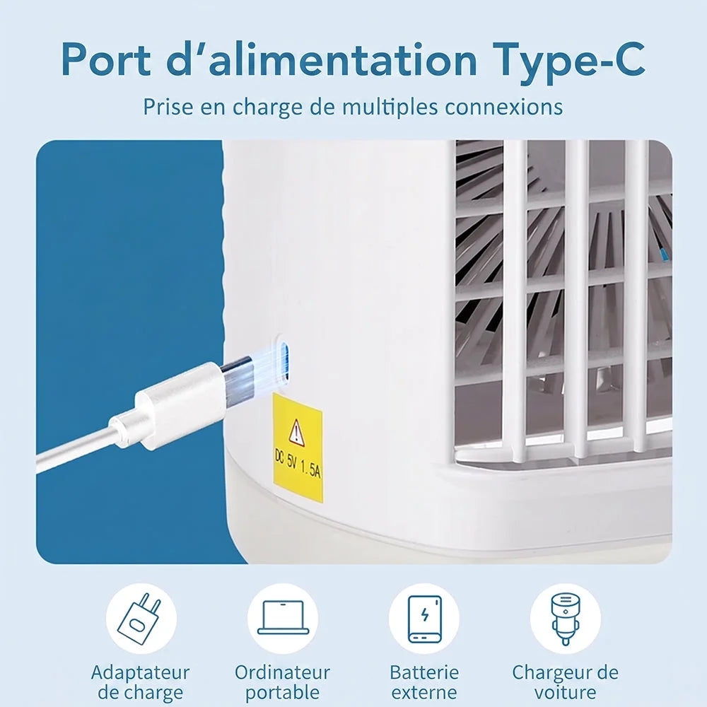 CooliMist - Mini Climatiseur Portable