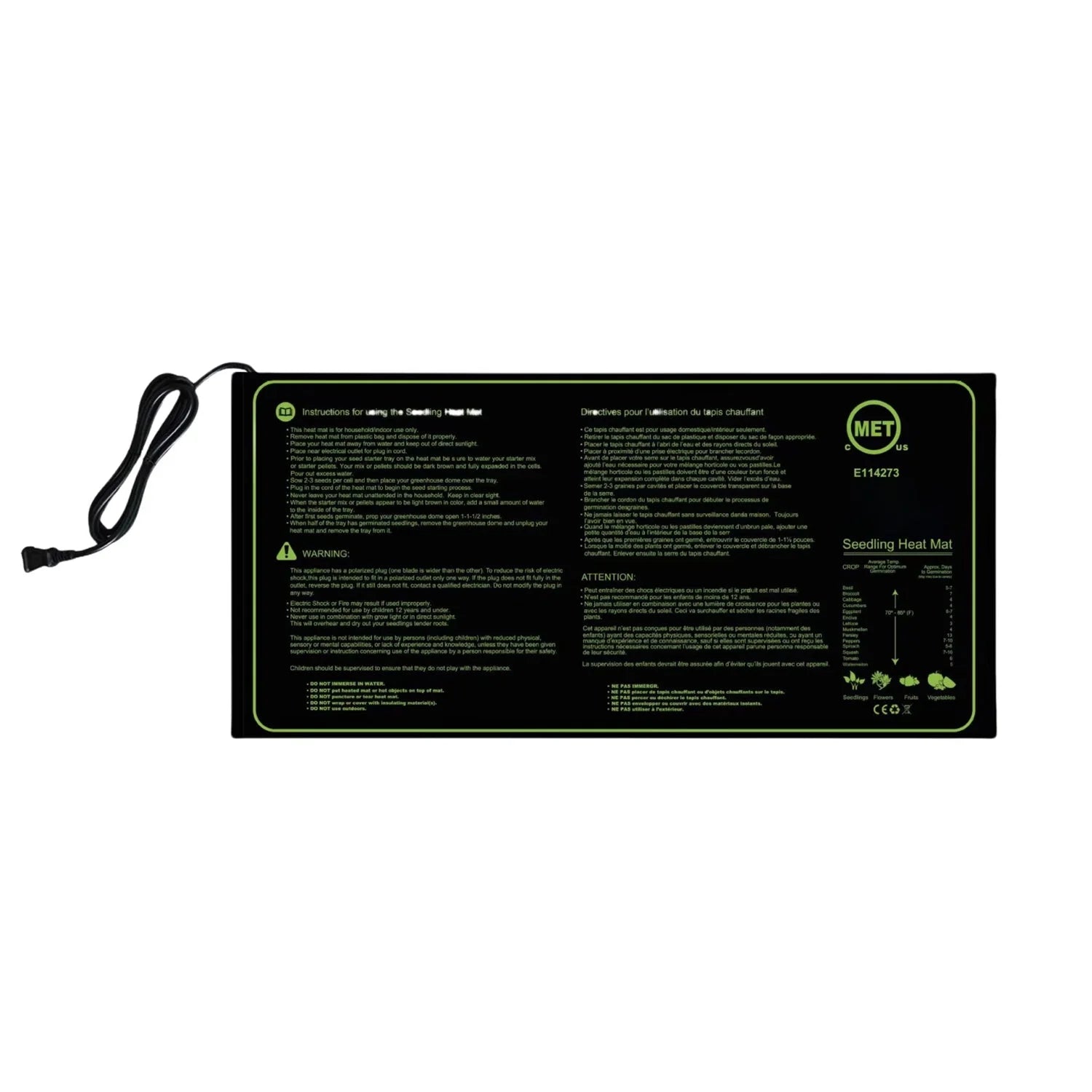 HeatSprout - Tapis Chauffant Plantes