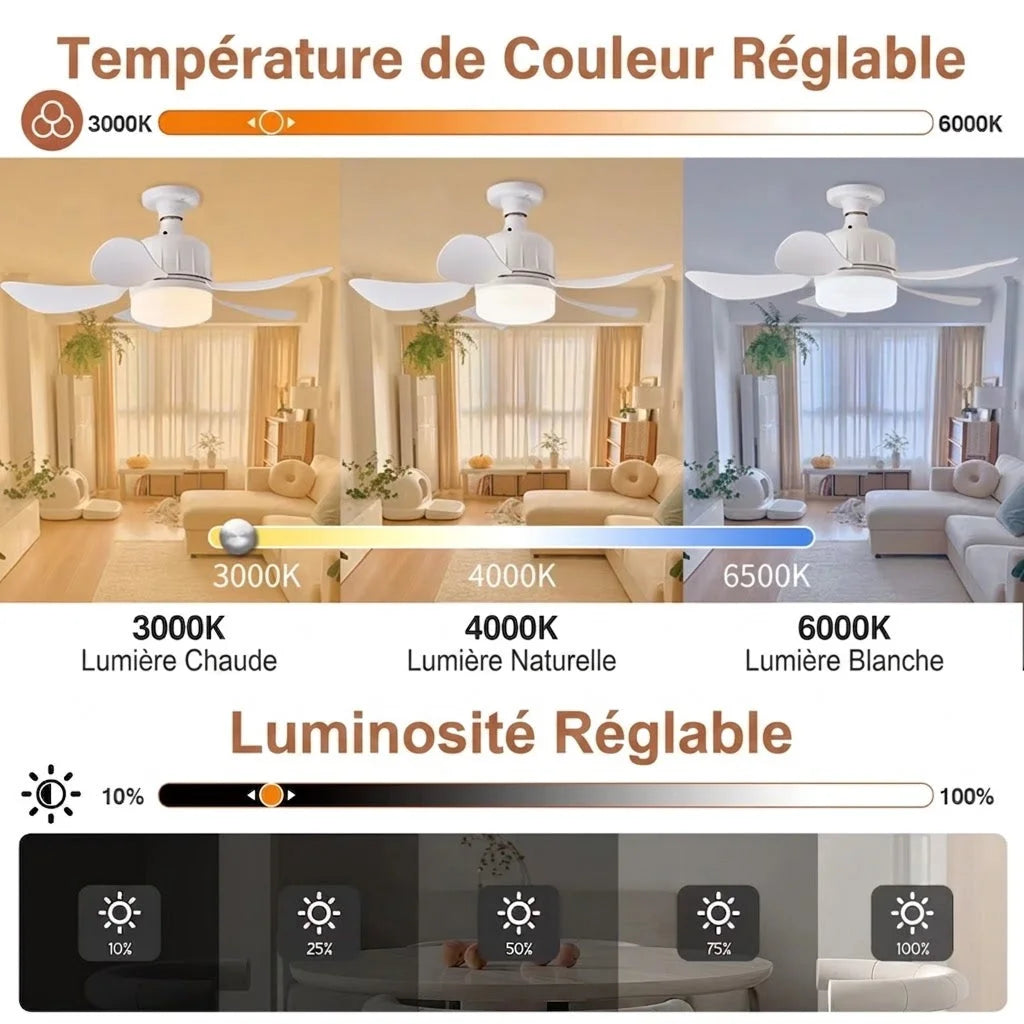 LumiCool - Ventilateur Luminaire